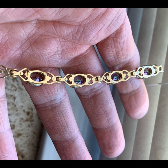 NWT 14KY Mystic Topaz Bracelet - Picture 5 of 6